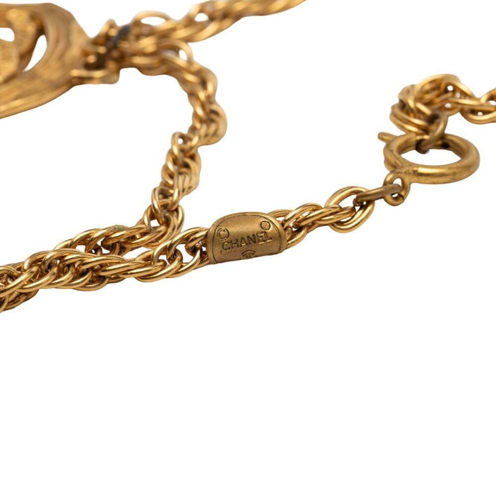 CHANEL Vintage Gold Logo Necklace - Picture 5 of 6